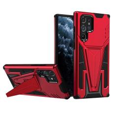 OEM - V-Shaped Kickstand Skal Galaxy S22 Plus - Röd