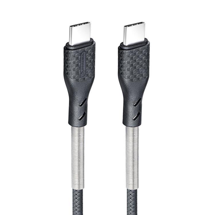 Forcell Kol USB-C till USB-C kabel 60W 1m - Svart | 3541 | AlltMobil