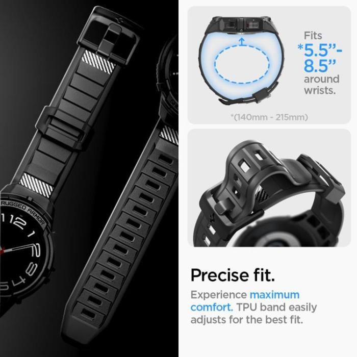 Spigen - Spigen Galaxy Watch 6 Classic (47mm) Armband Rugged Armor Pro
