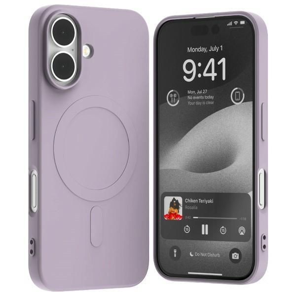 Mercury iPhone 16 Mobilskal MagSafe Semi-Silikon - Lilac Lila | 2353 | AlltMobil