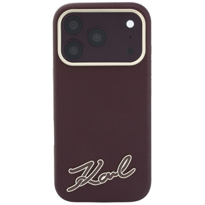 KARL LAGERFELD - Karl Lagerfeld Mobilskal För iPhone 18 Pro/17 Pro Magsafe Grained Resin
