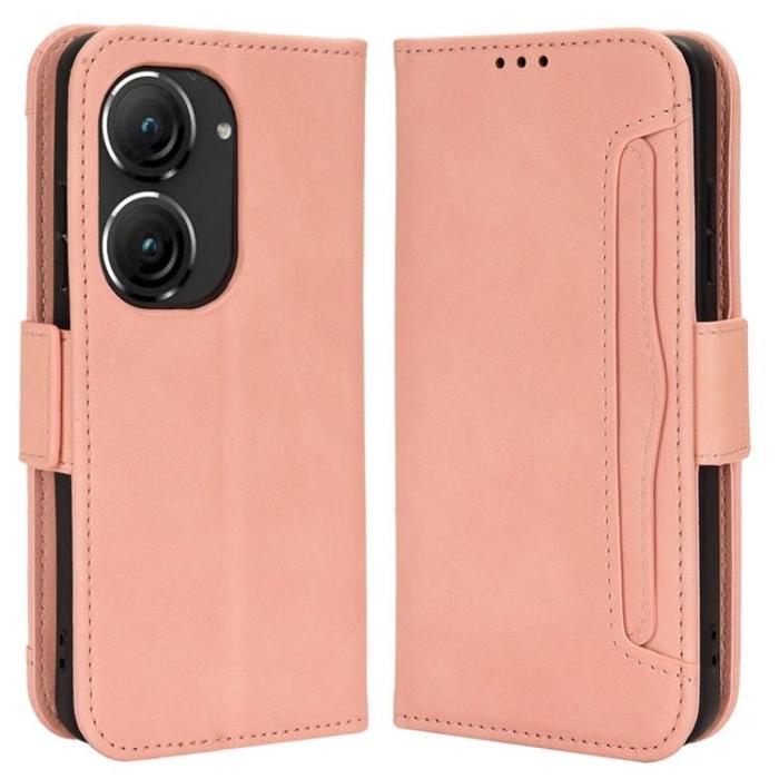 A-One Brand - Asus Zenfone 9 Plånboksfodral PU Läder - Rosa