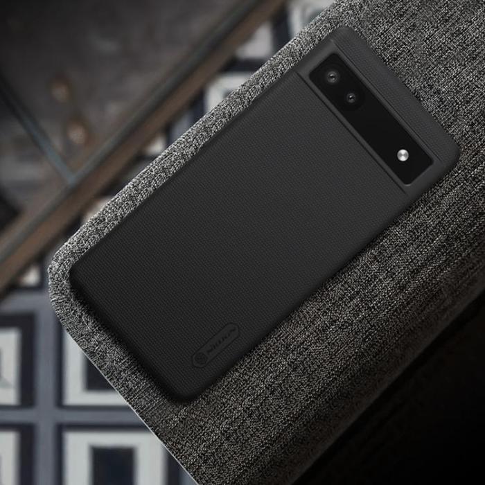 Nillkin - Nillkin Google Pixel 6a Mobilskal Super Frosted Shield - Svart