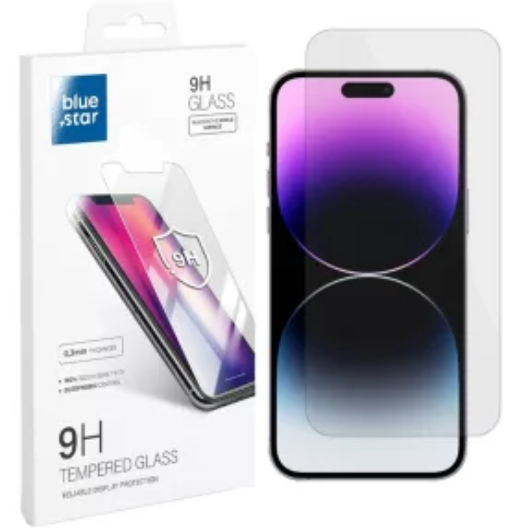 Blue Star iPhone 15 Härdat Glas Skärmskydd - Clear | 5468 | AlltMobil
