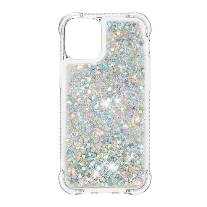 OEM - Drop-Proof Glitter Sequins Skal till iPhone 13 - Silver