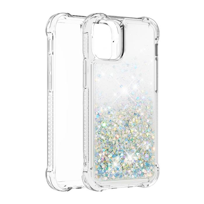 OEM - Drop-Proof Glitter Sequins Skal till iPhone 13 - Silver