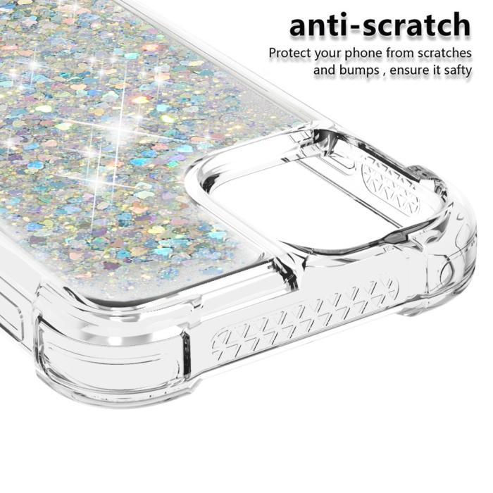 OEM - Drop-Proof Glitter Sequins Skal till iPhone 13 - Silver