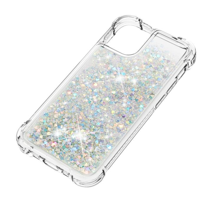 OEM - Drop-Proof Glitter Sequins Skal till iPhone 13 - Silver