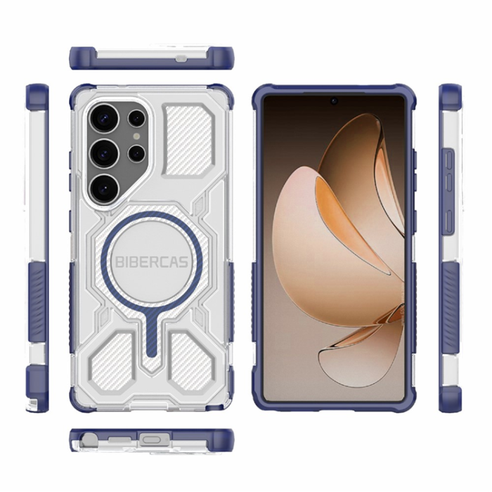 A-One Brand - BIBERCAS Galaxy S25 Ultra Mobilskal MagSafe J-16 Transparent