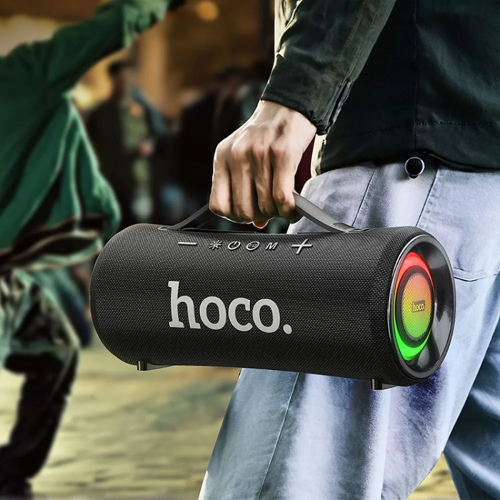 Hoco - Hoco Högtalare Bluetooth LED 2 x 20W 4h HA10 - Svart