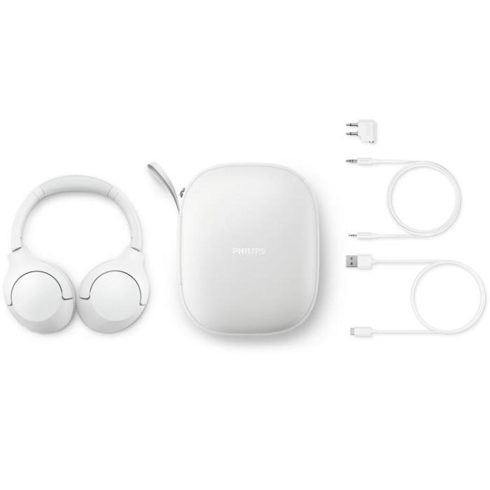 Philips - PHILIPS TAH8506BK Trådlösa Hörlurar,Brusreducering Pro - Vit