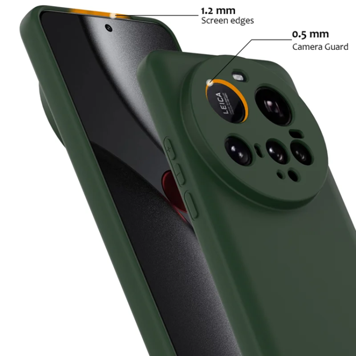 A-One Brand - Xiaomi 15 Ultra Mobilskal MagSafe Liquid Silikon - Mörkgrön