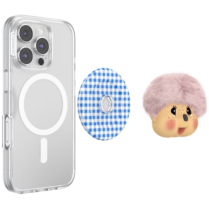 PopSockets - PopSockets MagSafe Popuphållare och Stativ Monchhichi - Blå
