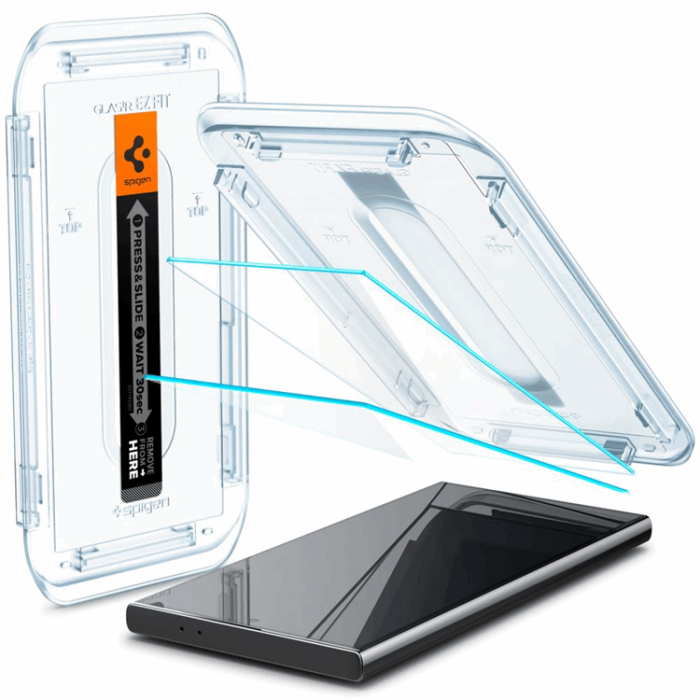 Spigen - [2-Pack] Spigen Galaxy S24 Ultra Härdat glas Skärmskydd EZ-Fit