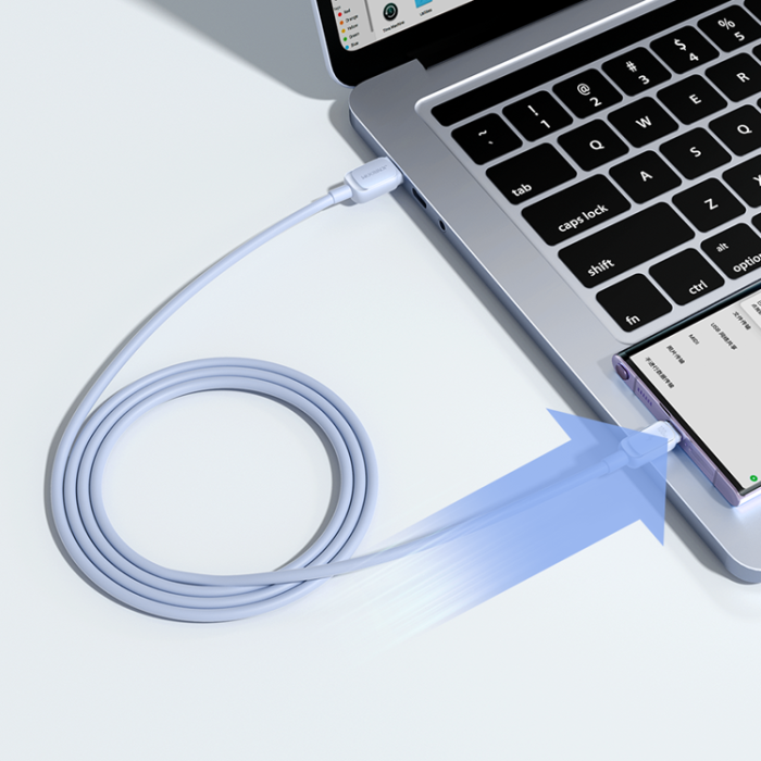 Joyroom - Joyroom USB-C till USB-A kabel 3A 1.2m - Blå