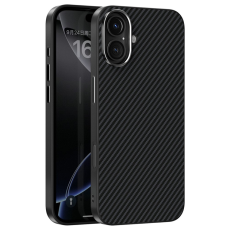 ABEEL - ABEEL iPhone 16 Mobilskal MagSafe Carbon Fiber Texture