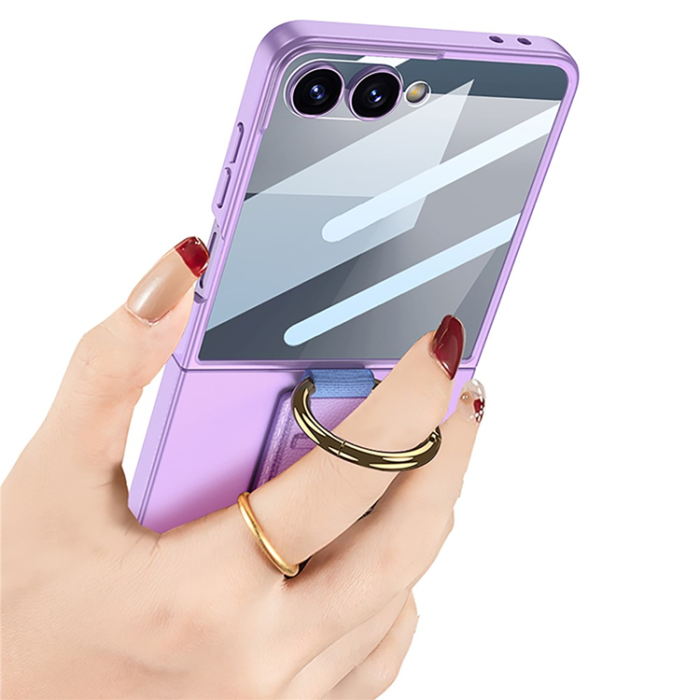 GKK - GKK Galaxy Z Flip 7 Mobilskal Ringhållare med Handledsrem