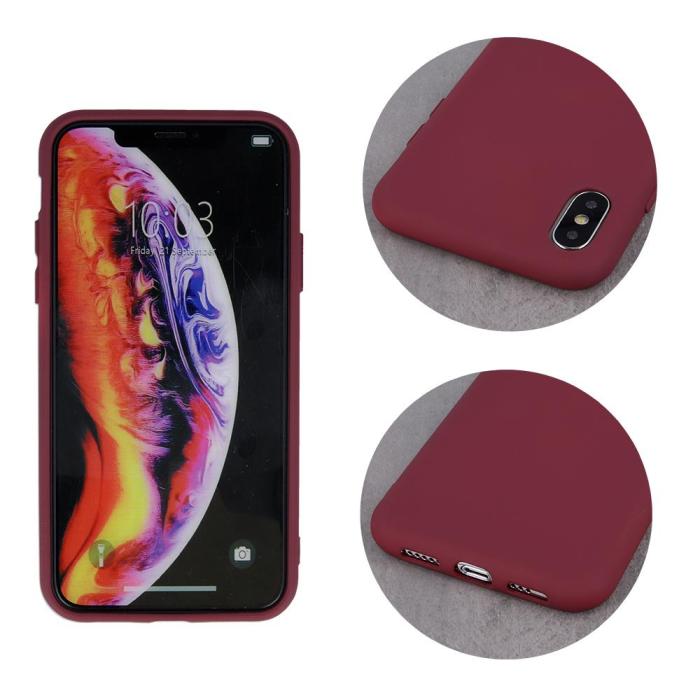 OEM - Silikon Skal iPhone 11 Skyddande Elegant Vinröd
