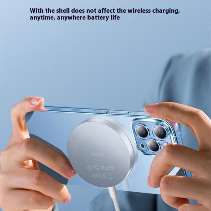 WIWU - WIWU Qi2 MagSafe Trådlös Laddare iPhone med Typ-C-kabel Wi-W029