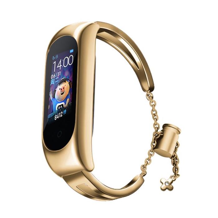 UTGATT1 - Metall Ersättningsarmband till Xiaomi Mi Band 6/5/4/3 - Guld