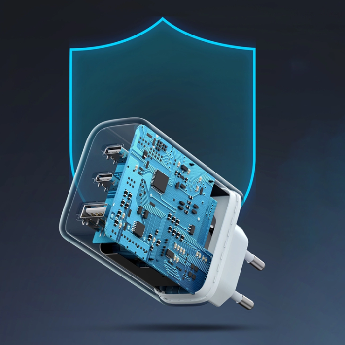 Ugreen - Ugreen Väggladdare 2x USB Typ-C 65W PD3.0, QC3.0/4.0 - Vit
