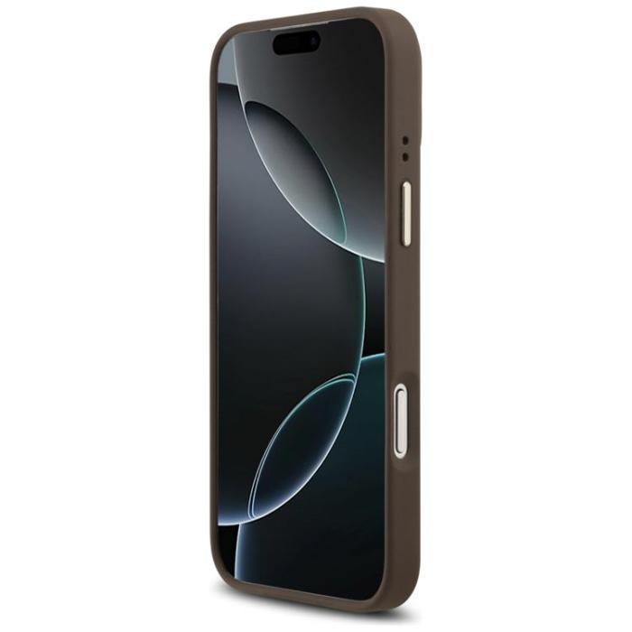 Guess - Guess iPhone 17 Pro Max Mobilskal MagSafe 4G PU Classic Logo - Brun