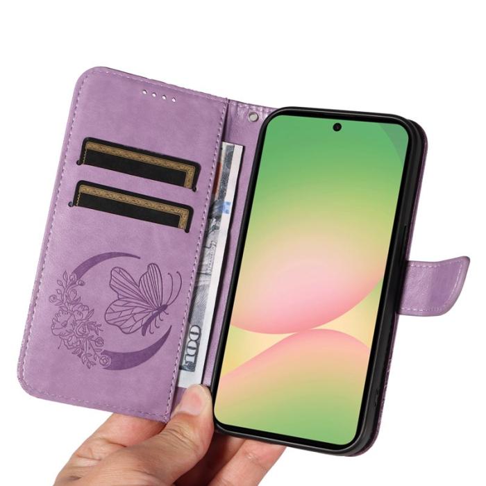 OEM - Samsung Galaxy A57 Plånboksfodral Konstläder Flip Skydd - Lila