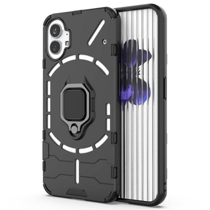 A-One Brand - Nothing Phone 1 Skal Ringhållare Kickstand - Svart
