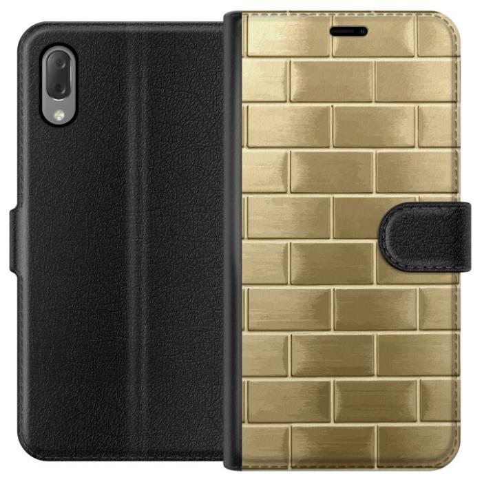 iSecrets - Plånboksfodral till Sony Xperia L3 med Gyllene Murstenar