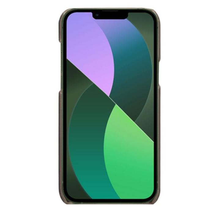 OEM - iPhone 14 Skal Korthållare PU Läder - Grå