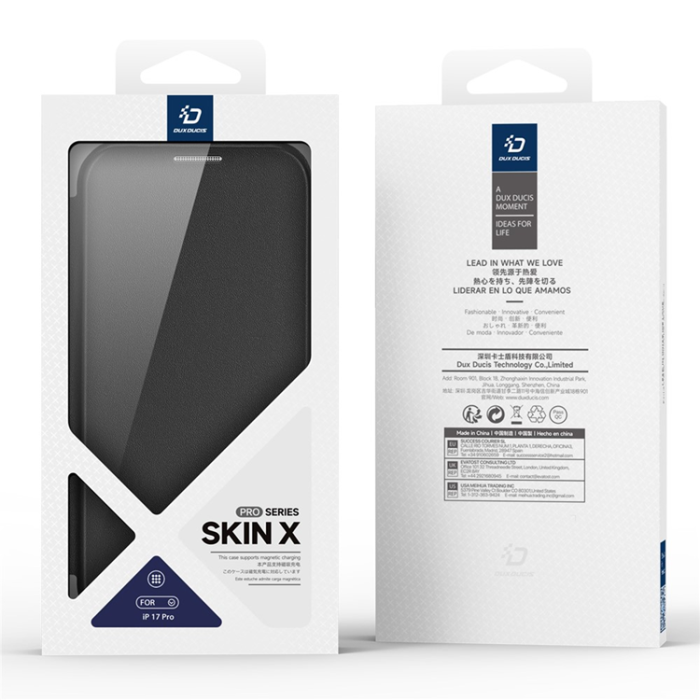 Dux Ducis - Dux Ducis iPhone 17 Pro Plånboksfodral MagSafe Skin X Pro Kickstand