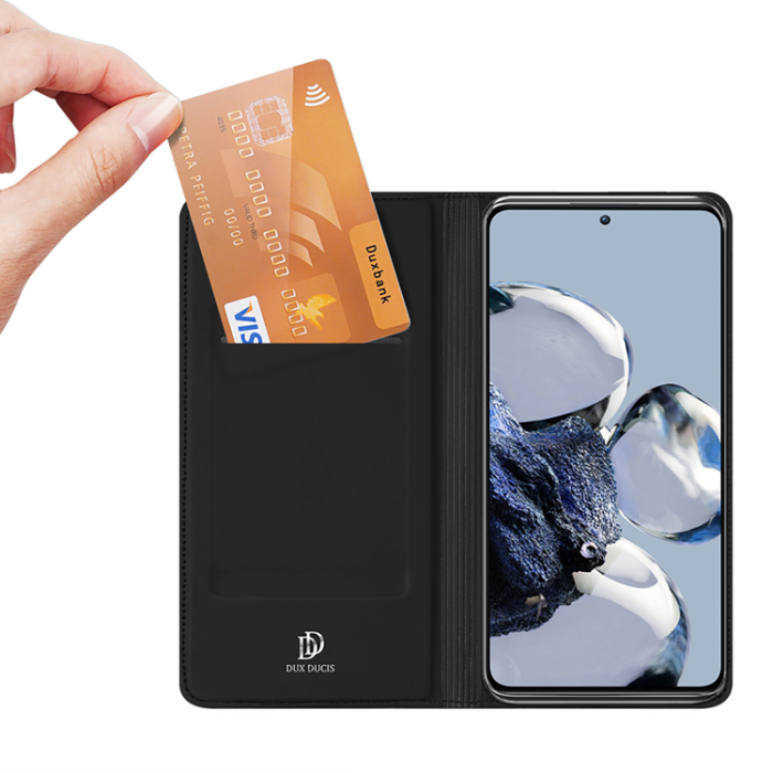 Dux Ducis - Dux Ducis Xiaomi 12T/12T Pro Plånboksfodral Skin Series - Svart