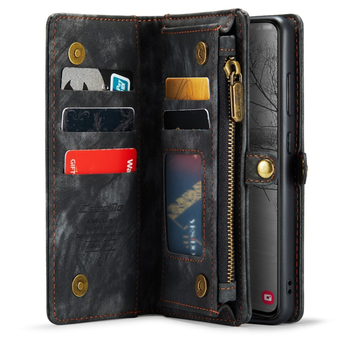 Caseme - Caseme Galaxy S23 Plånboksfodral Detachable - Svart