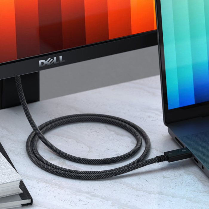Satechi - Satechi USB-C till USB-C Kablar Thunderbold (1m) - Svart