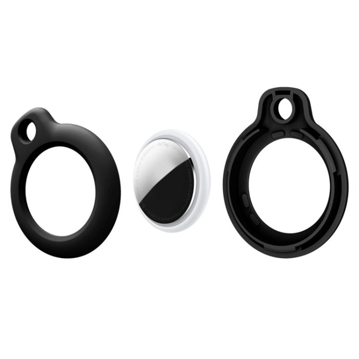 Tech-Protect - [4-Pack] Tech Protect Apple Airtag Nyckelring - Svart