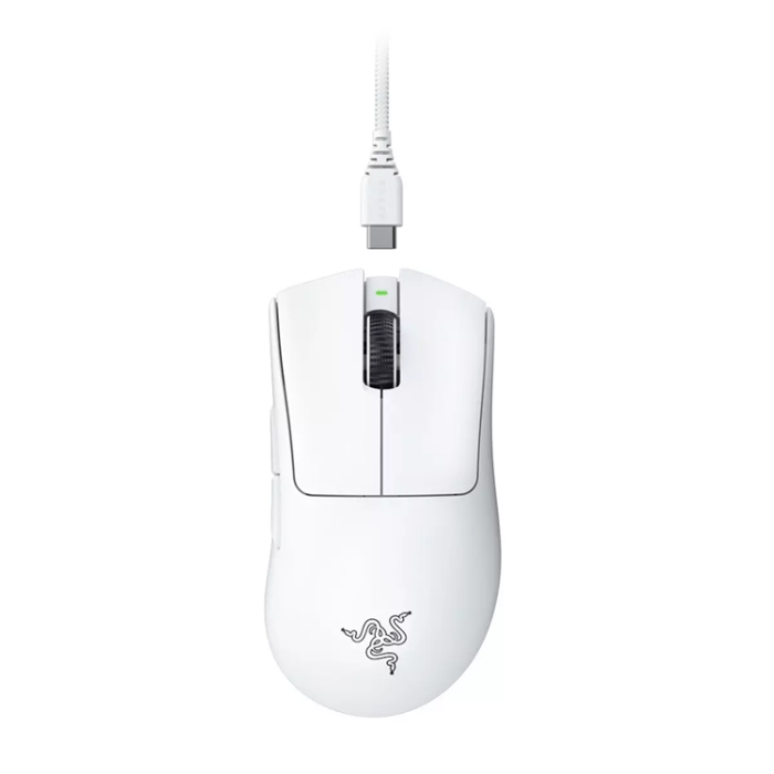 Razer - Razer DeathAdder V3 Pro Gaming Mus - Vit