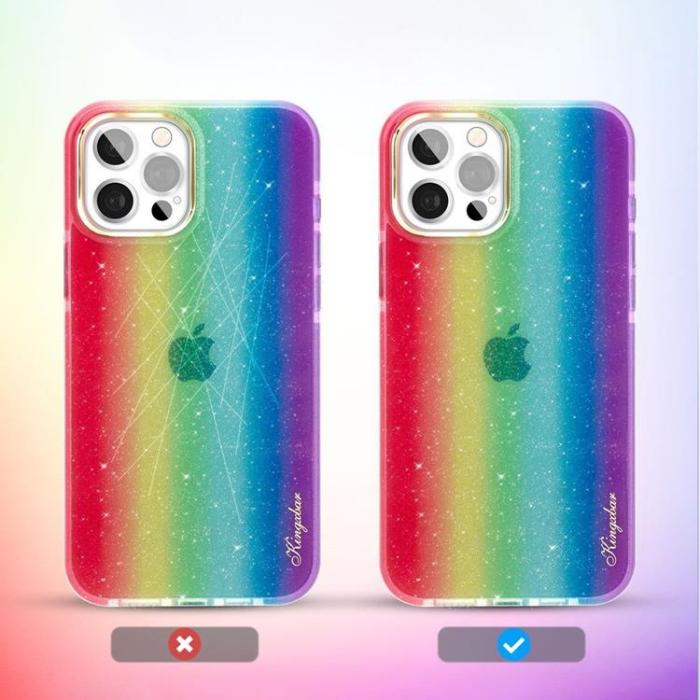 Kingxbar - Kingxbar Ombre Skal iPhone 12 Pro Max - Flerfärgad