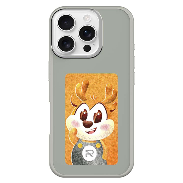 A-One Brand - iPhone 16 Pro Max Mobilskal NFC DIY Customized HD Smart E-Ink - Grå