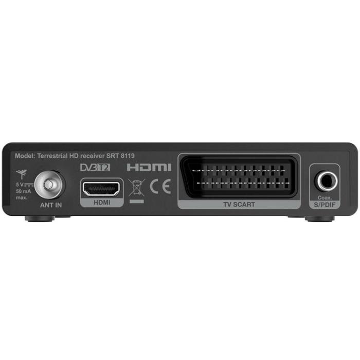 Strong - STRONG TV-box DVB-T2 Marksänd FTA SRT8119 - Svart