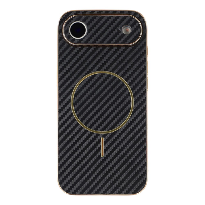 A-One Brand - iPhone Air Mobilskal MagSafe Carbon Fiber Electroplated - Svart