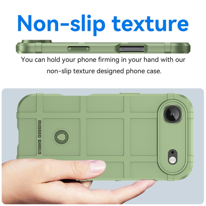 A-One Brand - iPhone Air Mobilskal Grid Design Scratch-Proof Soft TPU - Grön