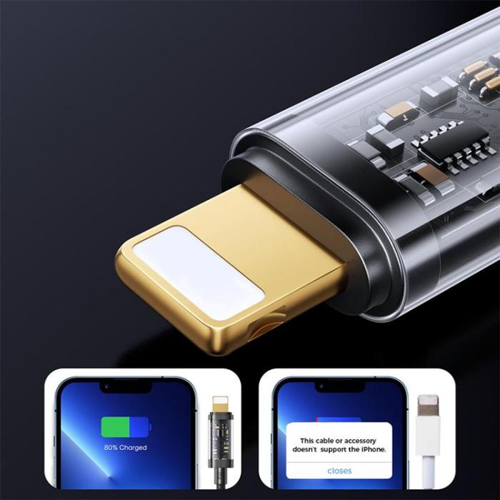Joyroom - Joyroom USB-C till Lightning kabel 20W 1.2m - Svart