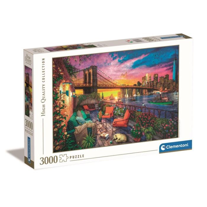 CLEMENTONI - CLEMENTONI Pussel 3000 Pcs High Quality Collection Manhattan Balcony Sunset