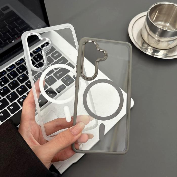 OEM - Mobilskal för Samsung Galaxy S26 Magnetiskt TPU + PC - Vit