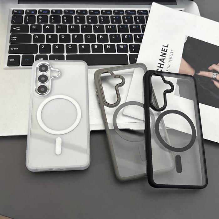 OEM - Mobilskal för Samsung Galaxy S26 Magnetiskt TPU + PC - Vit
