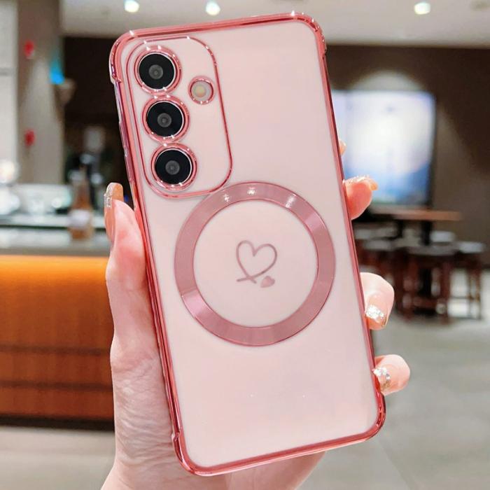 OEM - Mobilskal för Samsung Galaxy S26 Magnetiskt TPU - Rosaröd