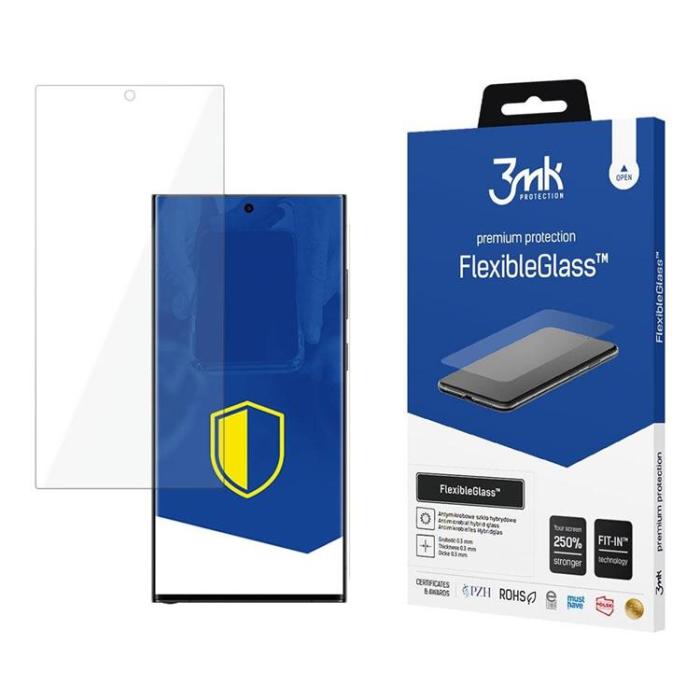 3MK - 3MK Galaxy S24 Ultra Hybrid Okrossbart Glas FlexibleGlass