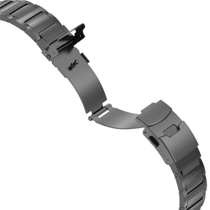 A-One Brand - Apple Watch (38/40/41/42mm) Armband Titanium Alloy - Svart