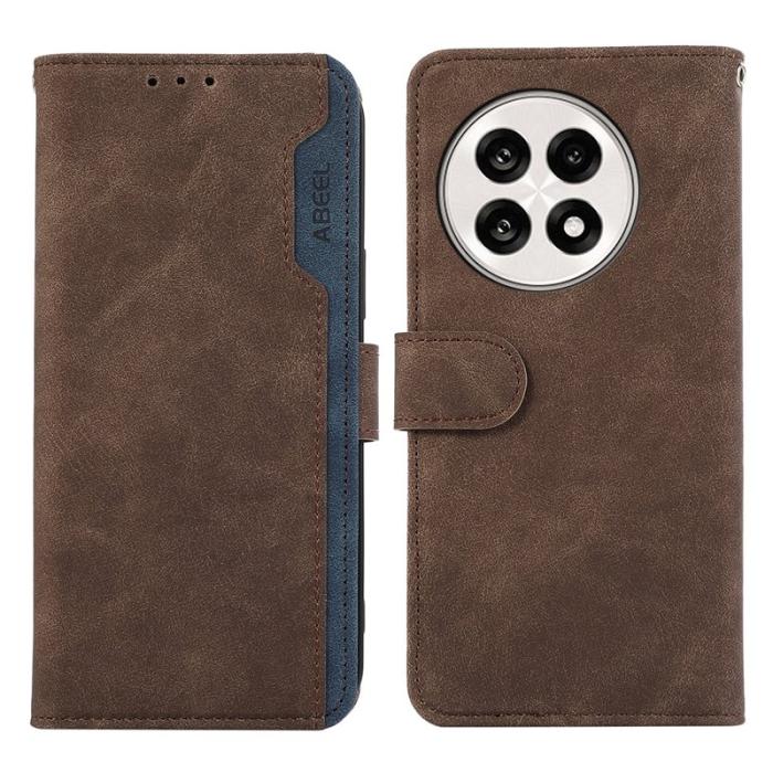 ABEEL - ABEEL Leather Case OnePlus 13R 5G Ace 5 Pro 5G Brun
