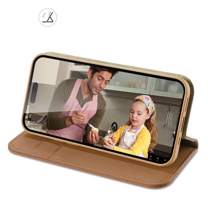 Dux Ducis - Dux Ducis iPhone 15 Pro Max Plånboksfodral Hivo - Brun